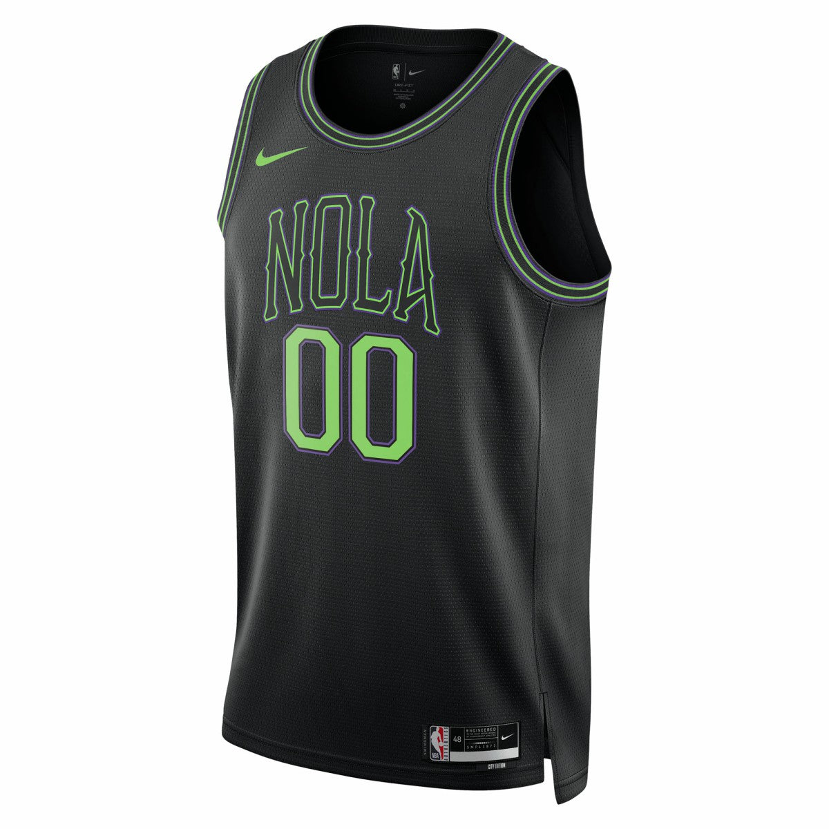 New Orleans Pelicans Unisex 2025/26 City Edition Swingman Custom Jersey Black - Nike
