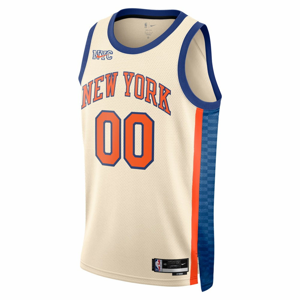 New York Knicks Unisex 2025/26 City Edition Swingman Custom Jersey Cream - Nike
