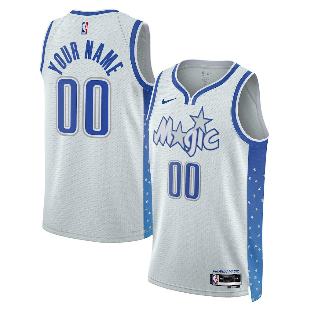 Orlando Magic Unisex 2025/26 City Edition Swingman Custom Jersey Silver - Nike