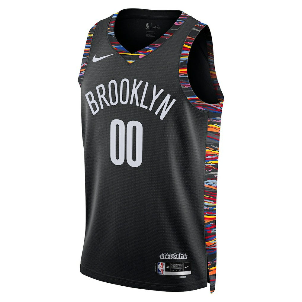 Brooklyn Nets Unisex 2025/26 City Edition Swingman Custom Jersey Black - Nike