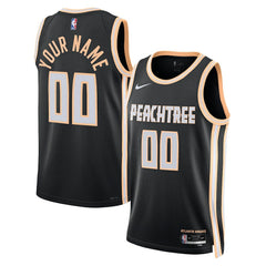 Atlanta Hawks Unisex 2025/26 City Edition Swingman Custom Jersey Black - Nike