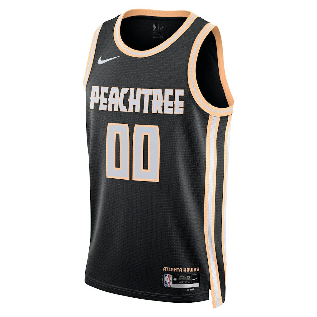 Atlanta Hawks Unisex 2025/26 City Edition Swingman Custom Jersey Black - Nike