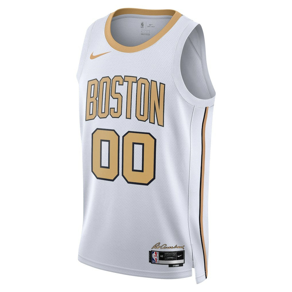 Boston Celtics Unisex 2025/26 City Edition Swingman Custom Jersey White - Nike