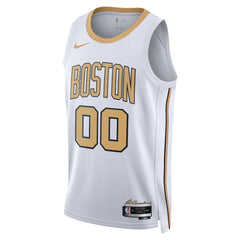 Boston Celtics Unisex 2025/26 City Edition Swingman Custom Jersey White - Nike