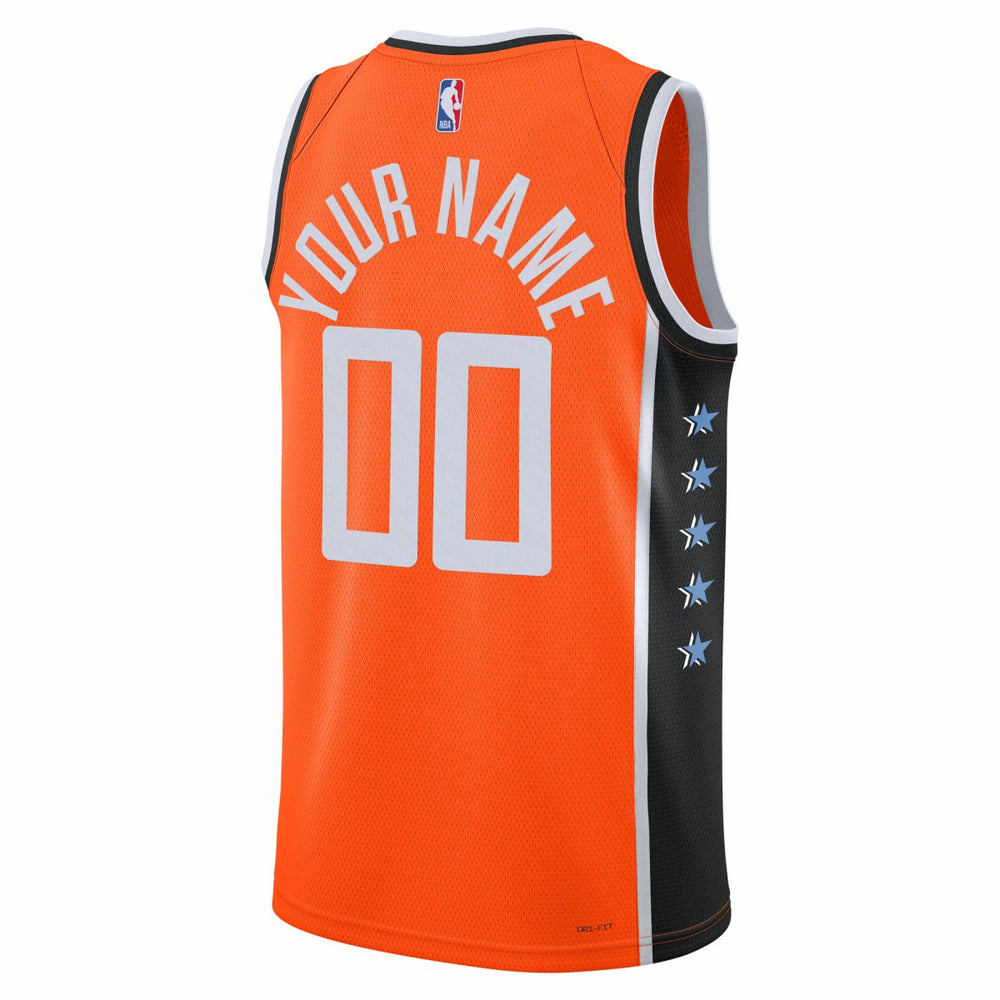 LA Clippers Unisex 2025/26 City Edition Swingman Custom Jersey Orange - Nike