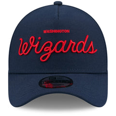 Washington Wizards x Malbon Golf Unisex 9FORTY A-Frame Adjustable Hat Navy - New Era