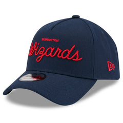 Washington Wizards x Malbon Golf Unisex 9FORTY A-Frame Adjustable Hat Navy - New Era