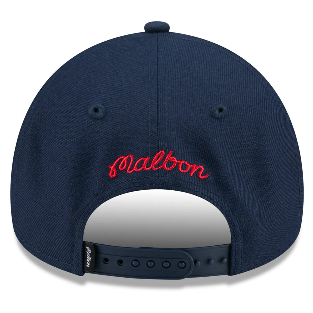 Washington Wizards x Malbon Golf Unisex 9FORTY A-Frame Adjustable Hat Navy - New Era