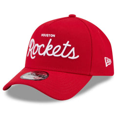 Houston Rockets x Malbon Golf Unisex 9FORTY A-Frame Adjustable Hat Red - New Era