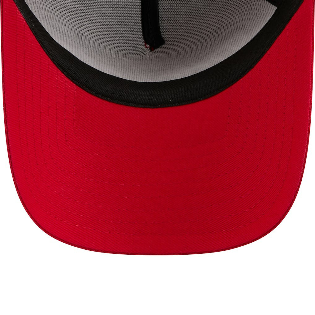 Houston Rockets x Malbon Golf Unisex 9FORTY A-Frame Adjustable Hat Red - New Era