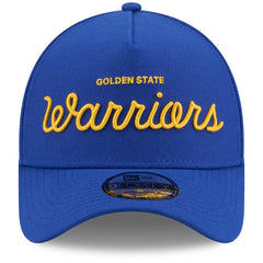 Golden State Warriors x Malbon Golf Unisex 9FORTY A-Frame Adjustable Hat Royal - New Era