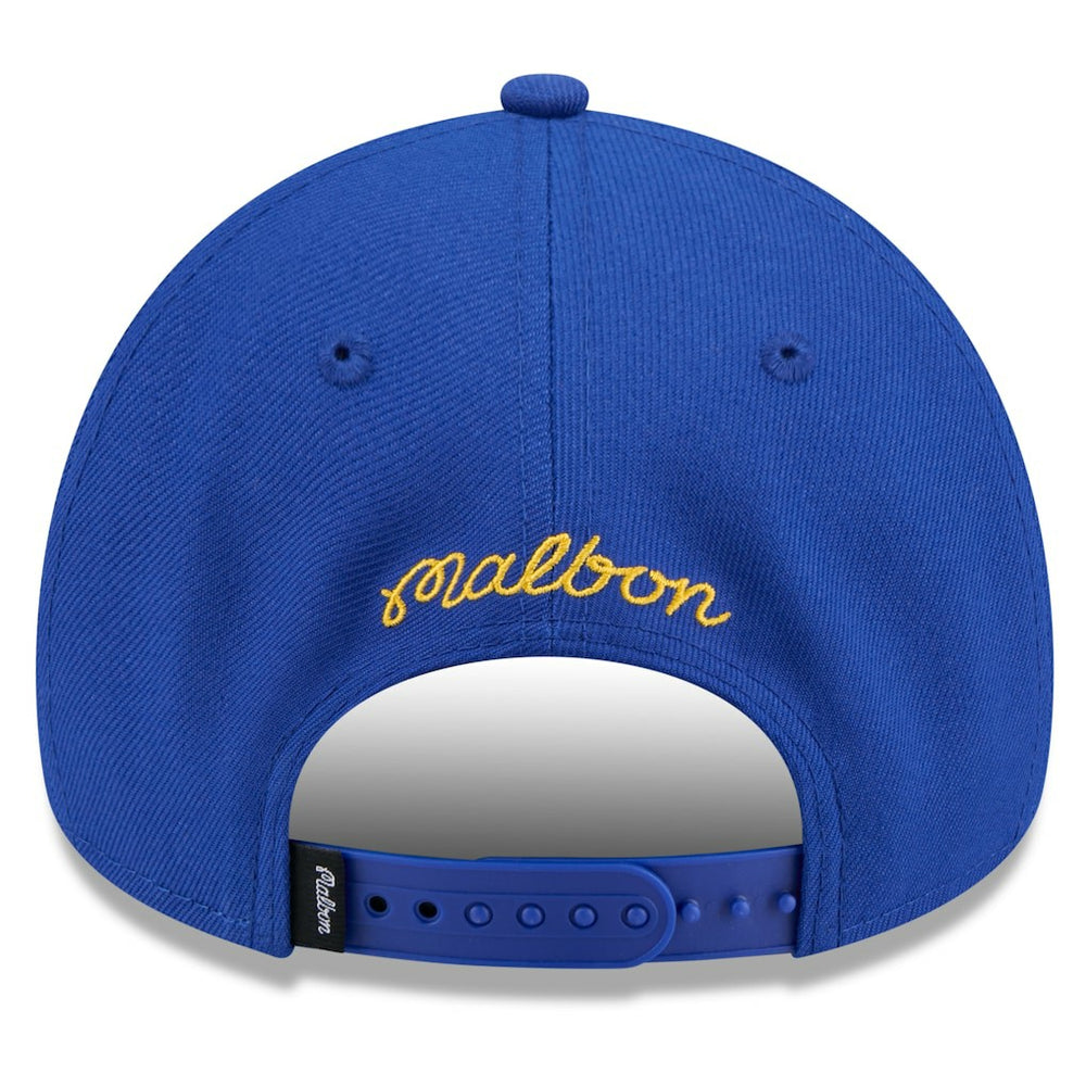 Golden State Warriors x Malbon Golf Unisex 9FORTY A-Frame Adjustable Hat Royal - New Era