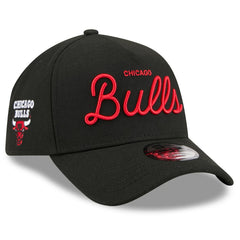 Chicago Bulls x Malbon Golf Unisex 9FORTY A-Frame Adjustable Hat Black - New Era