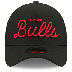 Chicago Bulls x Malbon Golf Unisex 9FORTY A-Frame Adjustable Hat Black - New Era