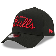 Chicago Bulls x Malbon Golf Unisex 9FORTY A-Frame Adjustable Hat Black - New Era