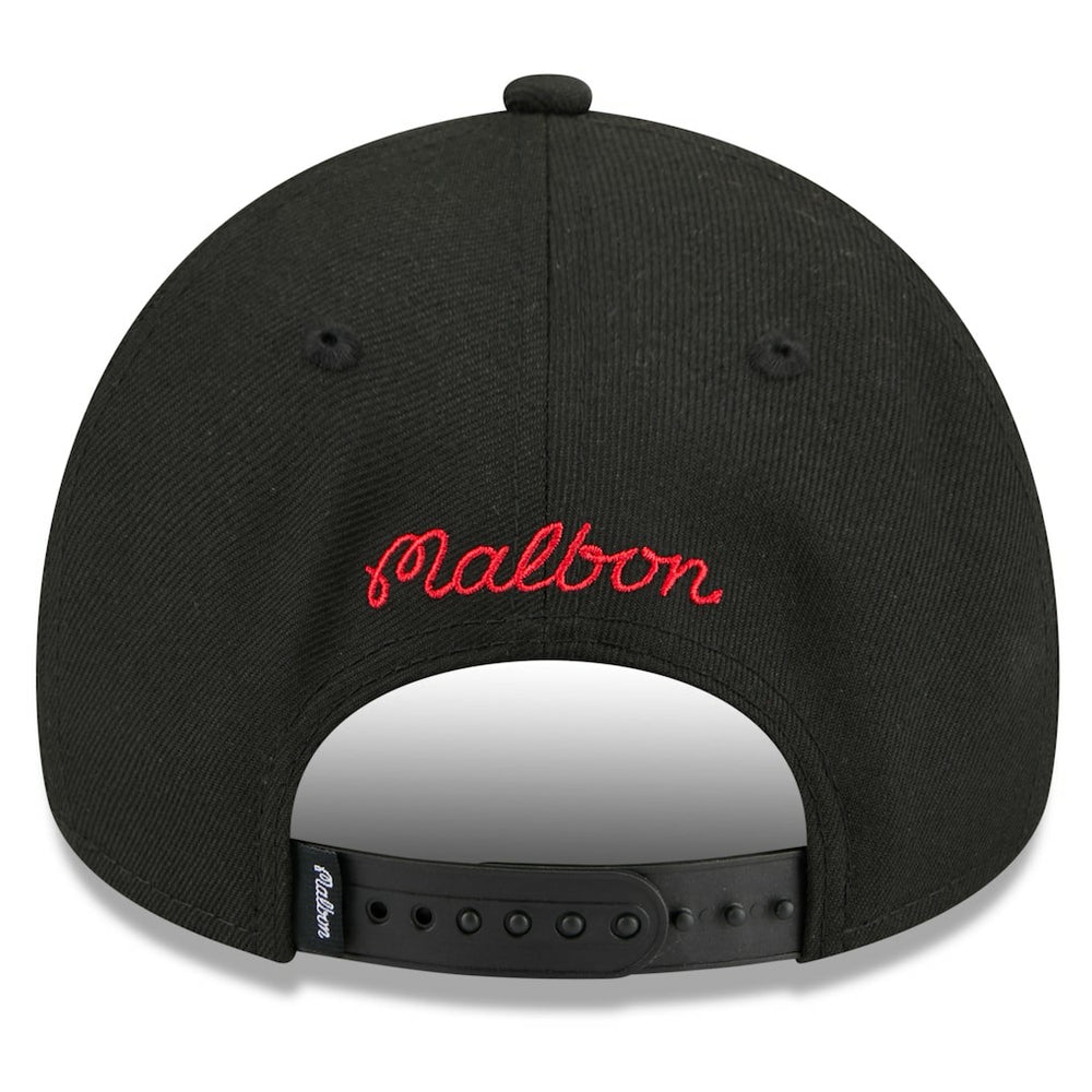 Chicago Bulls x Malbon Golf Unisex 9FORTY A-Frame Adjustable Hat Black - New Era