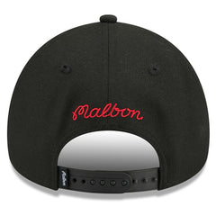 Chicago Bulls x Malbon Golf Unisex 9FORTY A-Frame Adjustable Hat Black - New Era