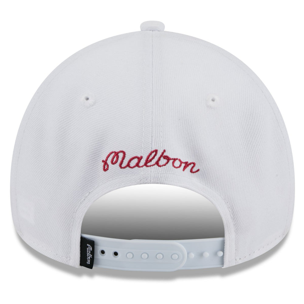 Miami Heat x Malbon Golf Unisex 9FORTY A-Frame Adjustable Hat White - New Era