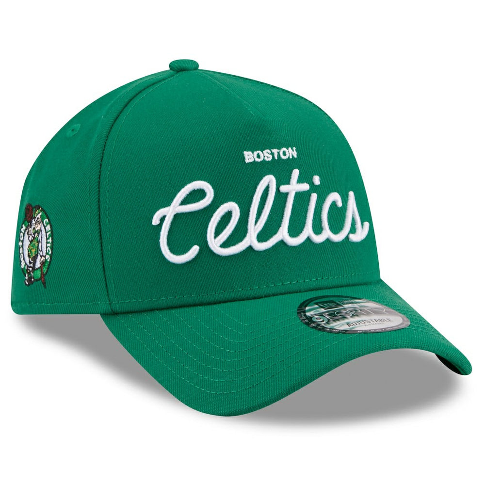 Boston Celtics x Malbon Golf Unisex 9FORTY A-Frame Adjustable Hat Green - New Era