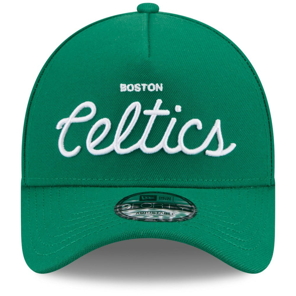 Boston Celtics x Malbon Golf Unisex 9FORTY A-Frame Adjustable Hat Green - New Era