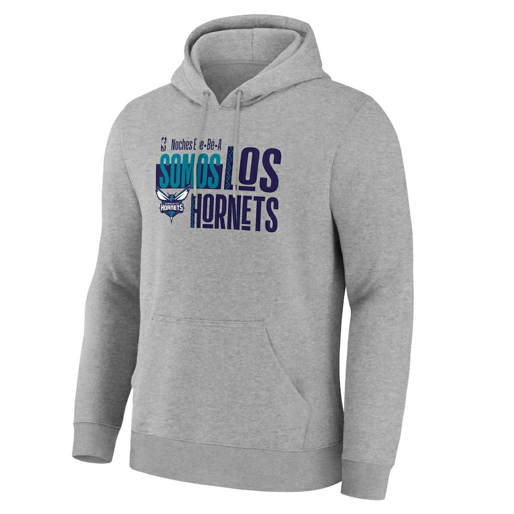 Charlotte Hornets Noches Training Hoodie Gray