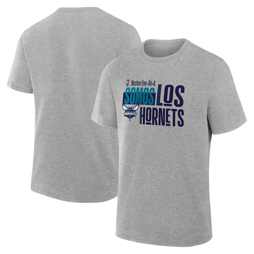 Charlotte Hornets Noches Training T-Shirt Gray