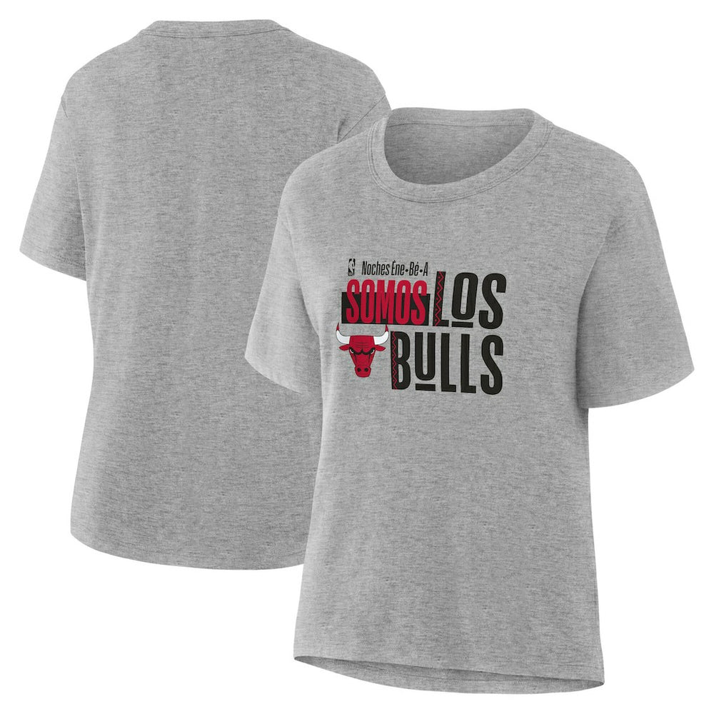 Chicago Bulls Women's Noches Training T-Shirt Gray