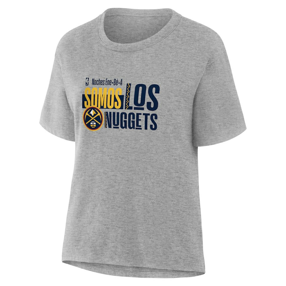 Denver Nuggets Women's Noches Training T-Shirt Gray