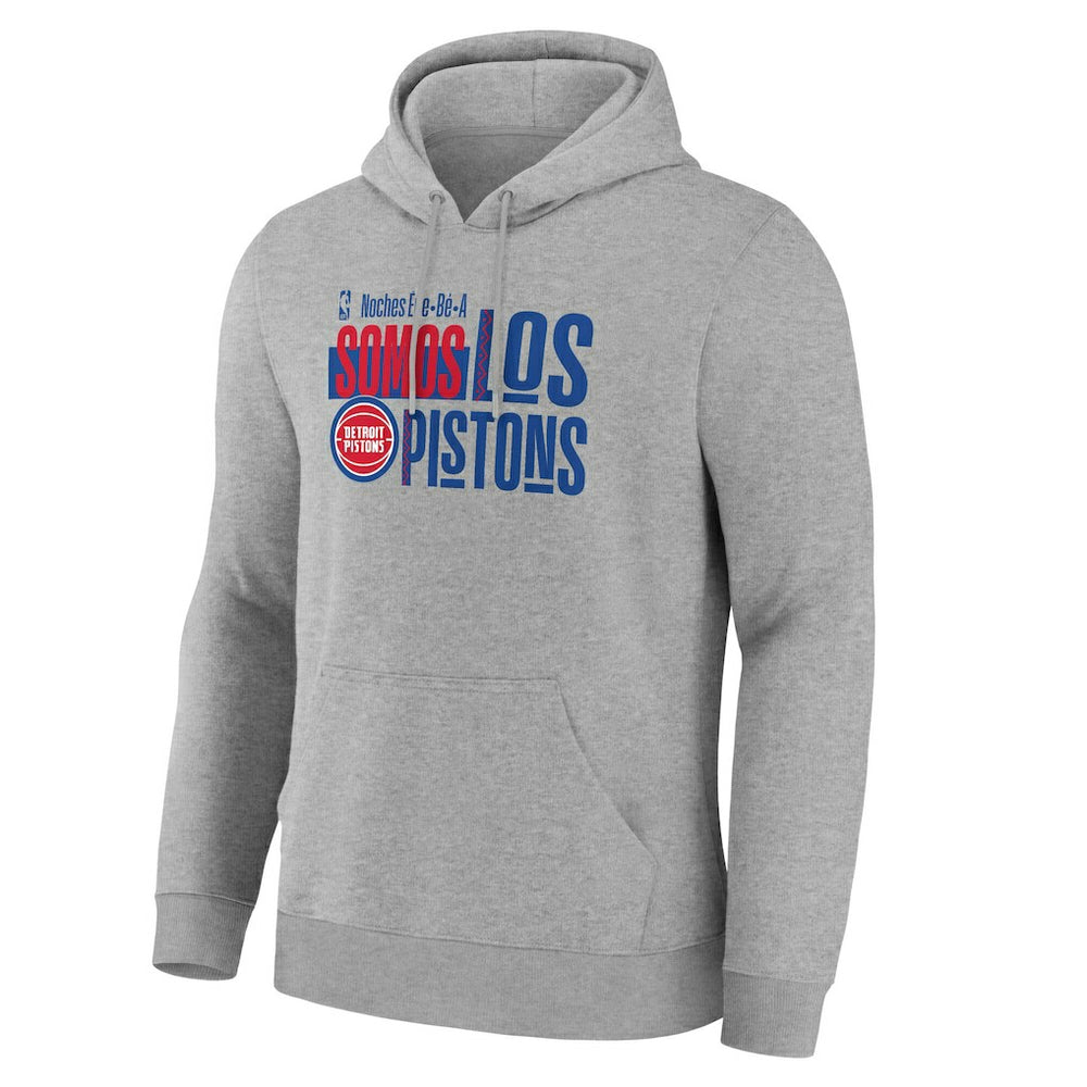 Detroit Pistons Noches Training Hoodie Gray