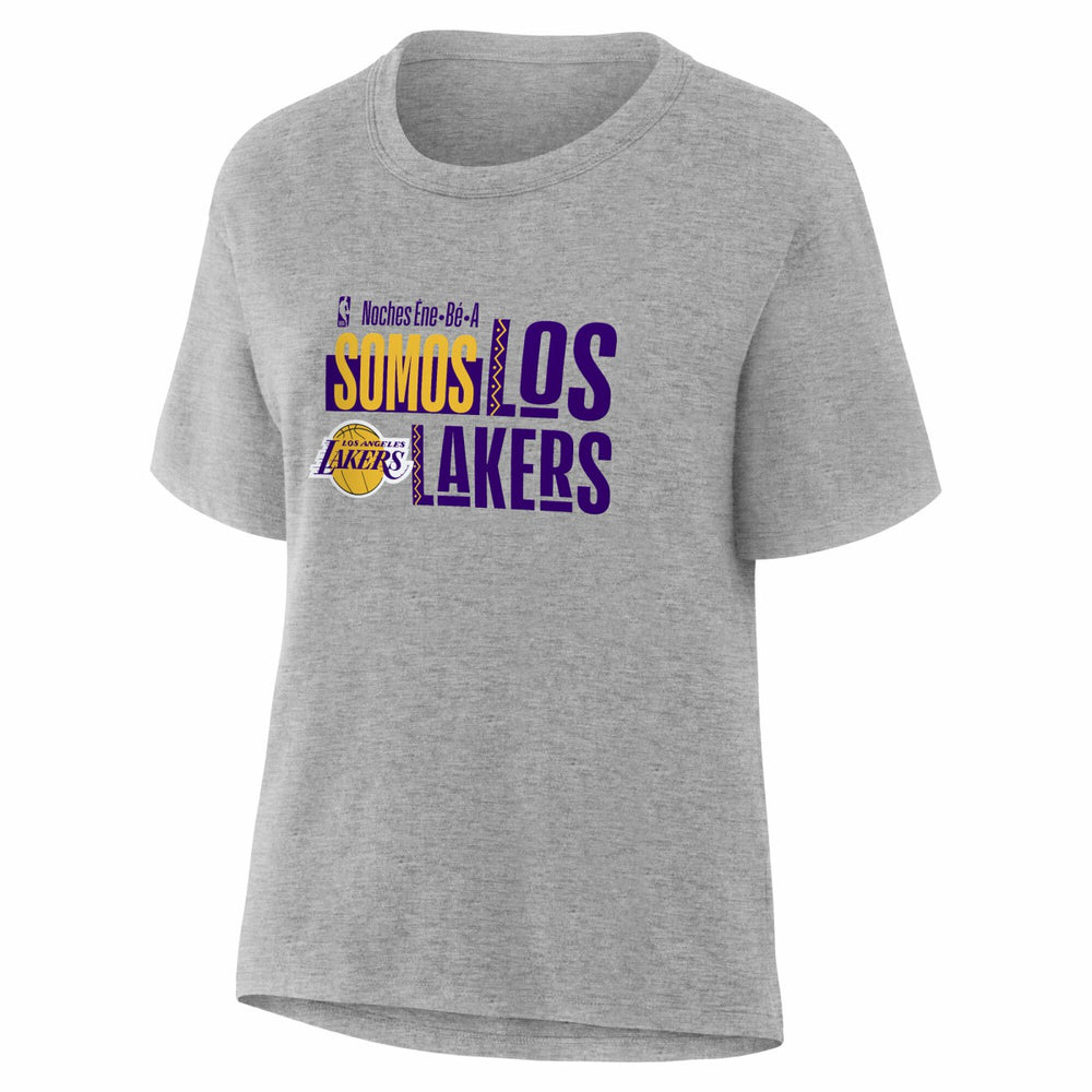 Los Angeles Lakers Women's Noches Training T-Shirt Gray