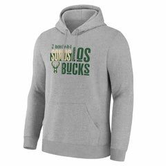 Milwaukee Bucks Noches Training Hoodie Gray outlet