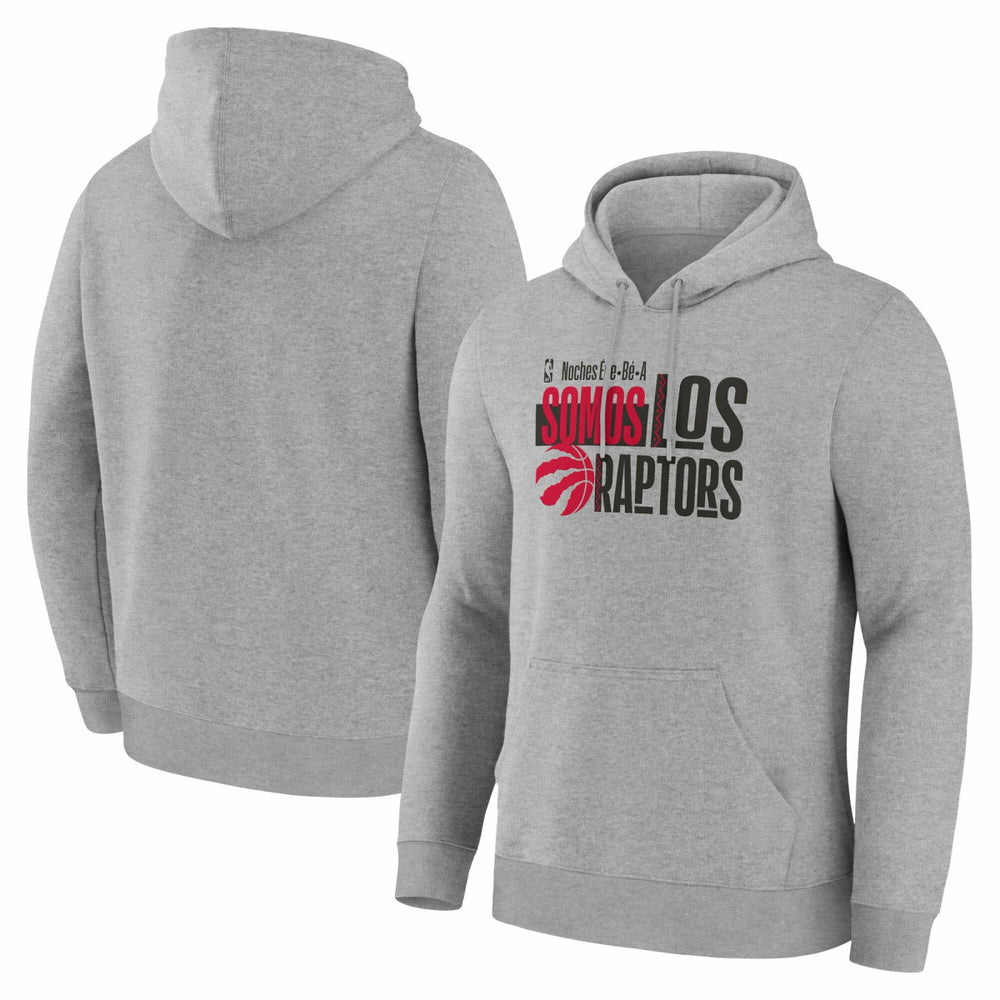 Toronto Raptors Noches Training Hoodie Gray
