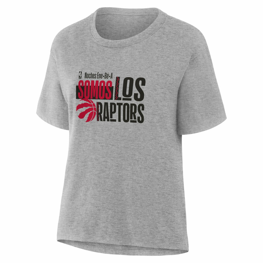 Toronto Raptors Women's Noches Training T-Shirt Gray