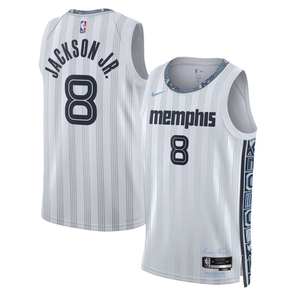 Jaren Jackson Jr. Memphis Grizzlies Unisex 2025/26 Swingman Jersey White City Edition - Nike