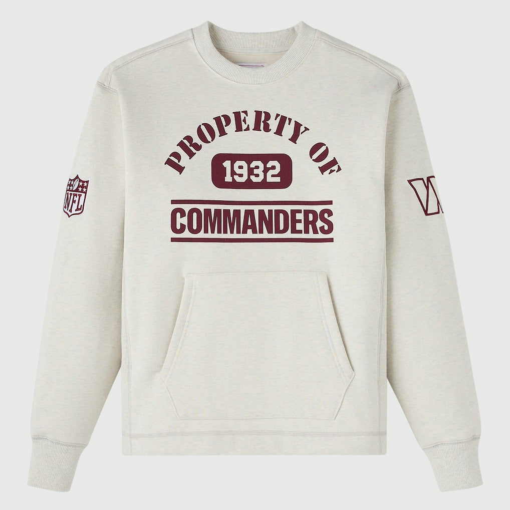 Washington Commanders OVO x NFL Unisex Fleece Sweatshirt - Heather Gray Sweatshirts