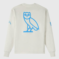 Los Angeles Chargers OVO x NFL Unisex Fleece Sweatshirt - Heather Gray Sweatshirts