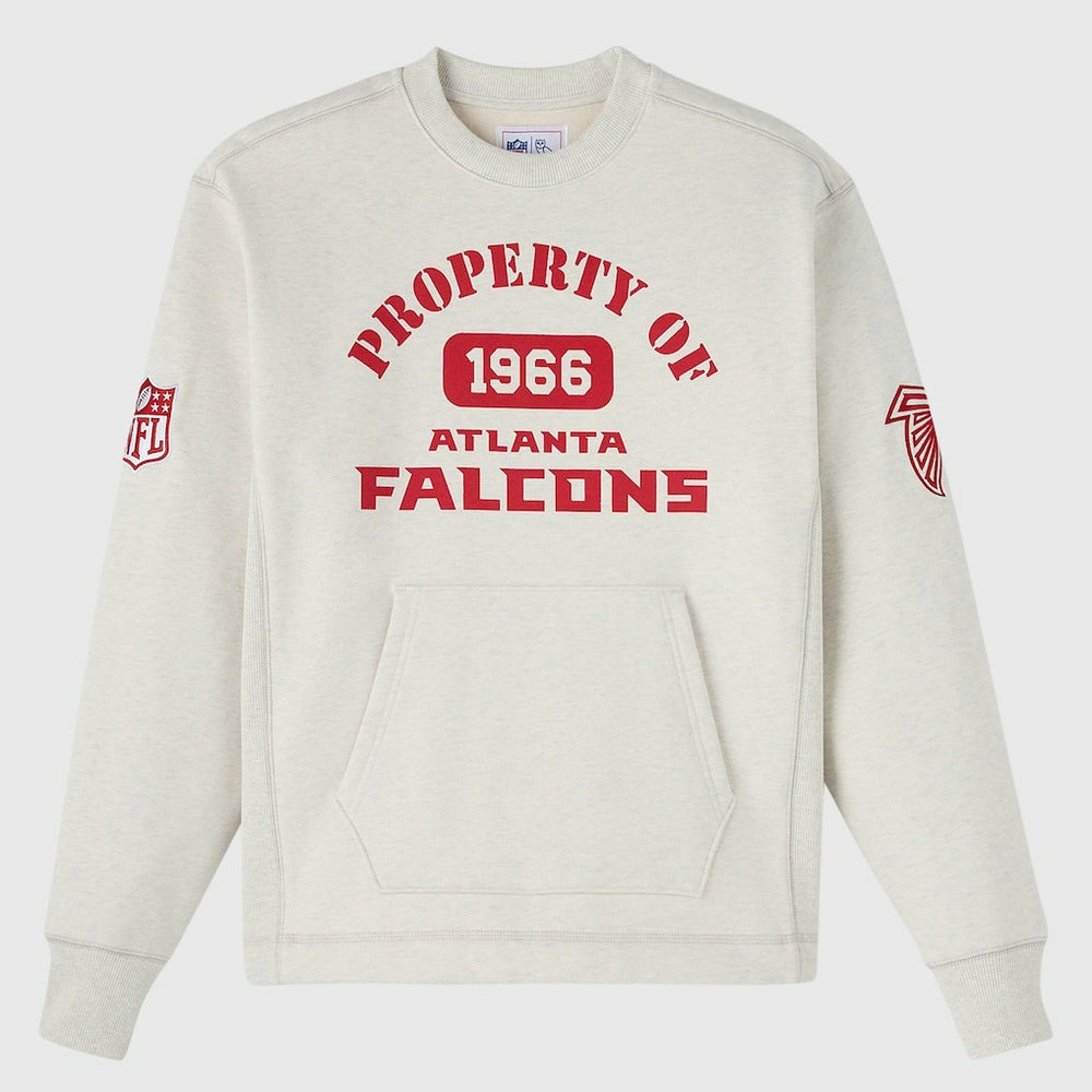 Atlanta Falcons OVO x NFL Unisex Fleece Sweatshirt - Heather Gray Sweatshirts