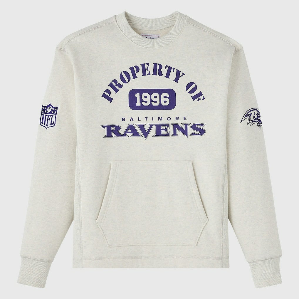 Baltimore Ravens OVO x NFL Unisex Fleece Sweatshirt - Heather Gray Sweatshirts