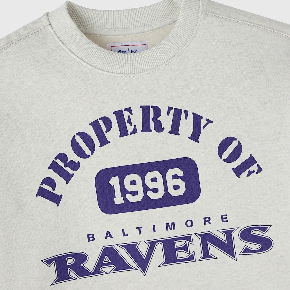 Baltimore Ravens OVO x NFL Unisex Fleece Sweatshirt - Heather Gray Sweatshirts