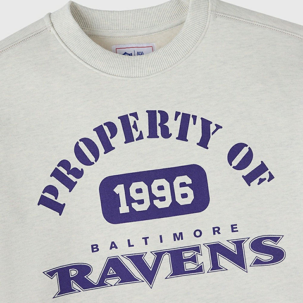 Baltimore Ravens OVO x NFL Unisex Fleece Sweatshirt - Heather Gray Sweatshirts