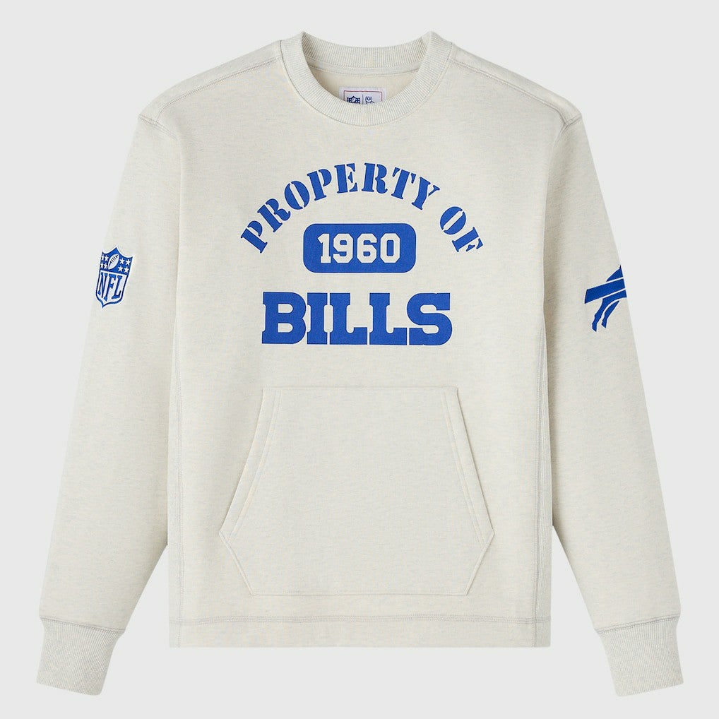 Buffalo Bills OVO x NFL Unisex Fleece Sweatshirt - Heather Gray Sweatshirts