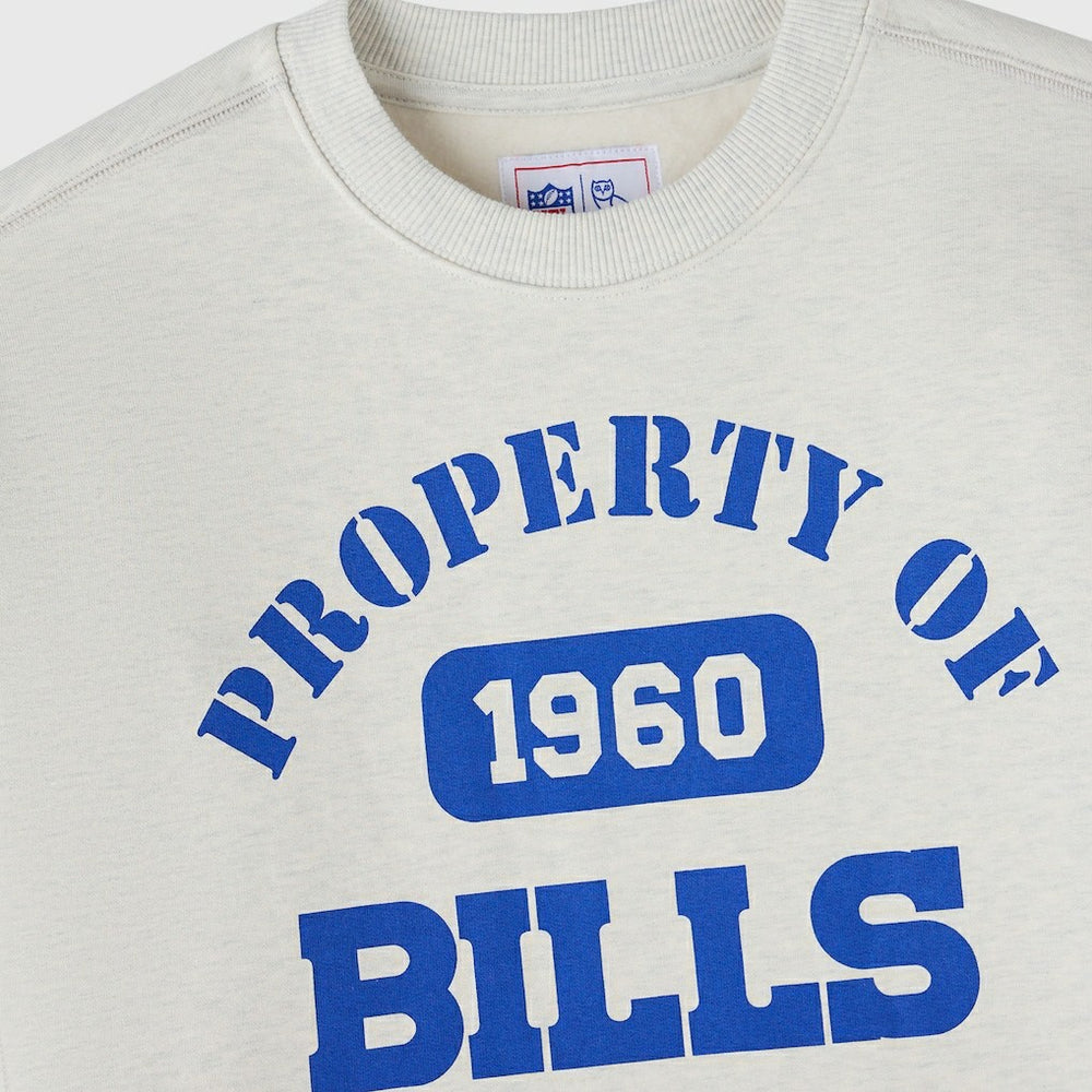 Buffalo Bills OVO x NFL Unisex Fleece Sweatshirt - Heather Gray Sweatshirts