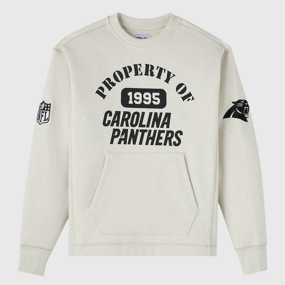 Carolina Panthers OVO x NFL Unisex Fleece Sweatshirt - Heather Gray Sweatshirts