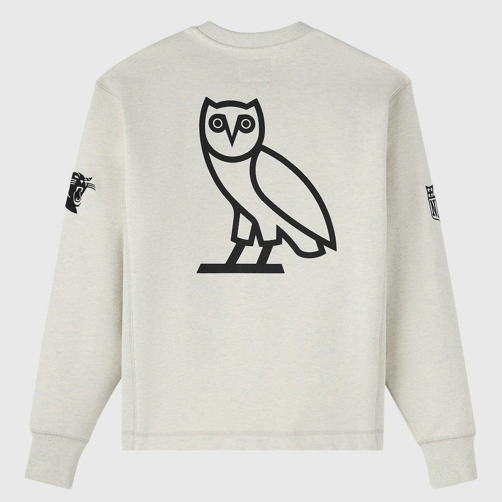 Carolina Panthers OVO x NFL Unisex Fleece Sweatshirt - Heather Gray Sweatshirts