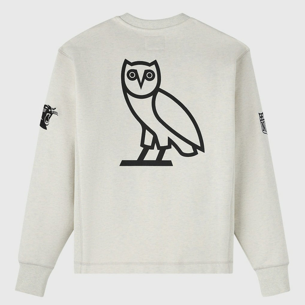 Carolina Panthers OVO x NFL Unisex Fleece Sweatshirt - Heather Gray Sweatshirts