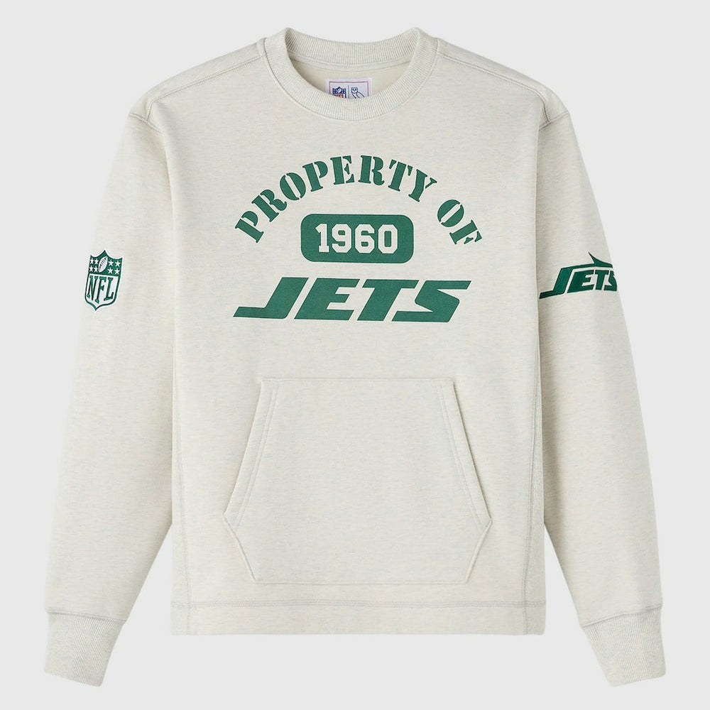 New York Jets OVO x NFL Unisex Fleece Sweatshirt - Heather Gray Sweatshirts