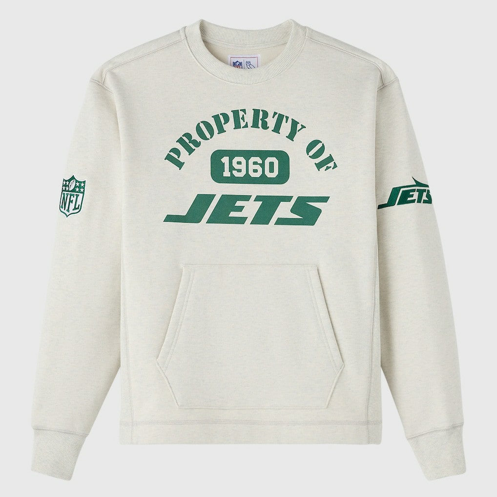New York Jets OVO x NFL Unisex Fleece Sweatshirt - Heather Gray Sweatshirts