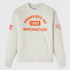 Denver Broncos OVO x NFL Unisex Fleece Sweatshirt - Heather Gray Sweatshirts