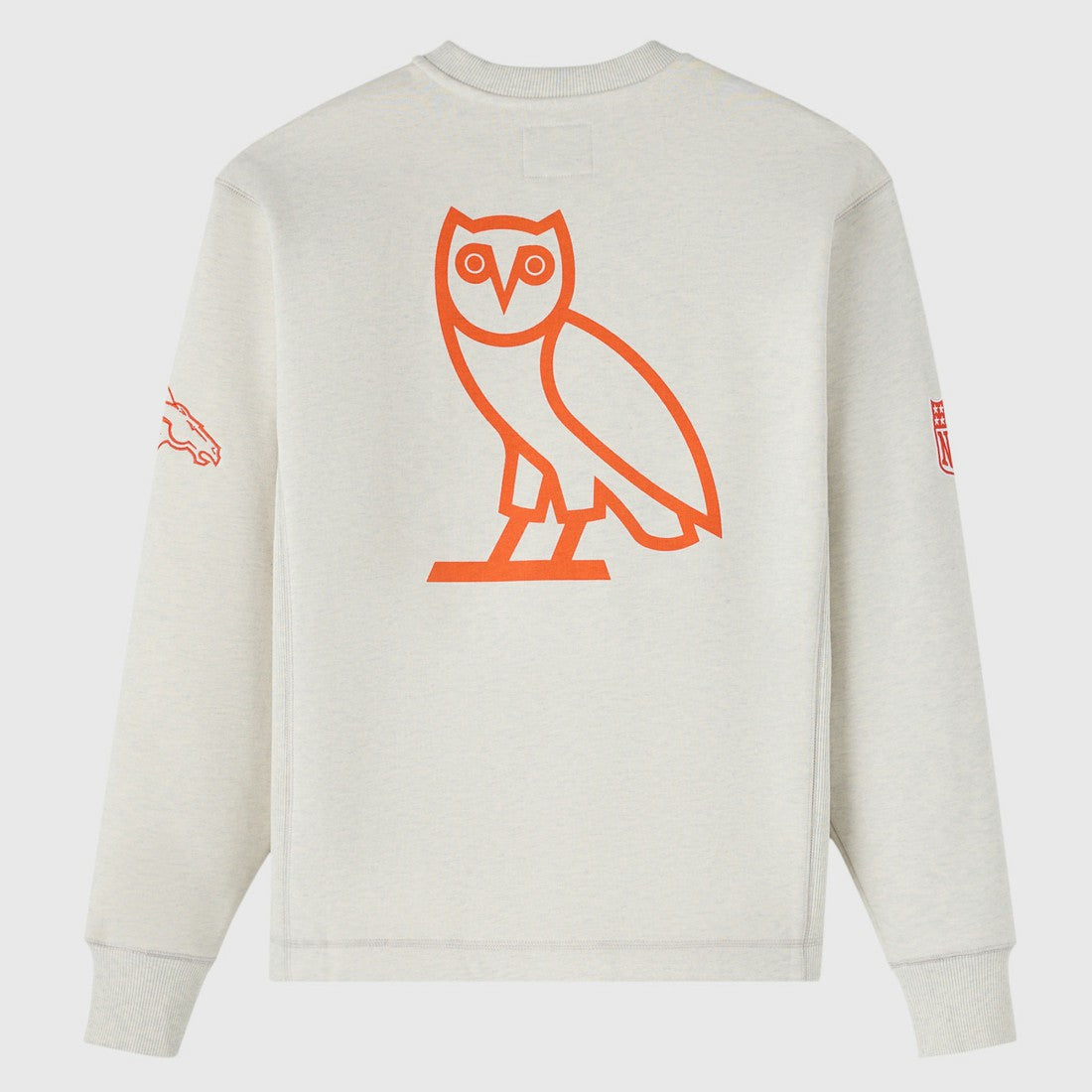 Denver Broncos OVO x NFL Unisex Fleece Sweatshirt - Heather Gray Sweatshirts
