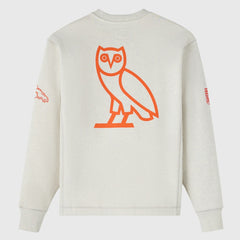 Denver Broncos OVO x NFL Unisex Fleece Sweatshirt - Heather Gray Sweatshirts